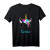 Buntes Einhorn Xenia T-Shirt zum HapPanda – Perfektes Geschenk für Mädchen, Damen & Einhorn-Liebhaber