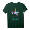 Buntes Einhorn Xenia T-Shirt zum HapPanda – Perfektes Geschenk für Mädchen, Damen & Einhorn-Liebhaber