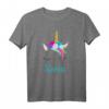 Buntes Einhorn Xenia T-Shirt zum HapPanda – Perfektes Geschenk für Mädchen, Damen & Einhorn-Liebhaber
