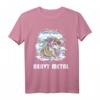 Heavy Metal Einhorn T-Shirt – Buntes Festival Shirt für Punk, Rock & Metal Fans, Headbanger Geschenk