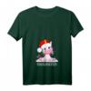 Damen Schneemann Einhorn T-Shirt mit V-Ausschnitt - Lustiges Weihnachts-Motiv für Kinder und Mädchen, Perfekt für Weihnachten & Familien-Outfits