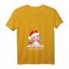 Damen Schneemann Einhorn T-Shirt mit V-Ausschnitt - Lustiges Weihnachts-Motiv für Kinder und Mädchen, Perfekt für Weihnachten & Familien-Outfits