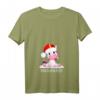 Damen Schneemann Einhorn T-Shirt mit V-Ausschnitt - Lustiges Weihnachts-Motiv für Kinder und Mädchen, Perfekt für Weihnachten & Familien-Outfits