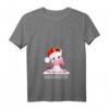 Damen Schneemann Einhorn T-Shirt mit V-Ausschnitt - Lustiges Weihnachts-Motiv für Kinder und Mädchen, Perfekt für Weihnachten & Familien-Outfits