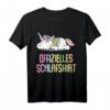 Offizielles Schlafshirt Pyjama Einhorn Regenbogen – Lustiges Geschenk für Damen, Herren & Teenager zum Geburtstag oder als Bett- und Schlafoutfit