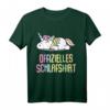Offizielles Schlafshirt Pyjama Einhorn Regenbogen – Lustiges Geschenk für Damen, Herren & Teenager zum Geburtstag oder als Bett- und Schlafoutfit