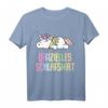 Offizielles Schlafshirt Pyjama Einhorn Regenbogen – Lustiges Geschenk für Damen, Herren & Teenager zum Geburtstag oder als Bett- und Schlafoutfit