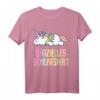 Offizielles Schlafshirt Pyjama Einhorn Regenbogen – Lustiges Geschenk für Damen, Herren & Teenager zum Geburtstag oder als Bett- und Schlafoutfit
