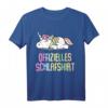 Offizielles Schlafshirt Pyjama Einhorn Regenbogen – Lustiges Geschenk für Damen, Herren & Teenager zum Geburtstag oder als Bett- und Schlafoutfit