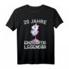 Damen 20. Geburtstag Party T-Shirt - Lustiges Einhorn mit Spruch für den 20. Geburtstag, perfekt als Geschenk für Frauen und Einhorn-Liebhaberinnen
