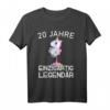 Damen 20. Geburtstag Party T-Shirt - Lustiges Einhorn mit Spruch für den 20. Geburtstag, perfekt als Geschenk für Frauen und Einhorn-Liebhaberinnen