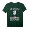 Damen 20. Geburtstag Party T-Shirt - Lustiges Einhorn mit Spruch für den 20. Geburtstag, perfekt als Geschenk für Frauen und Einhorn-Liebhaberinnen