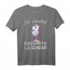 Damen 20. Geburtstag Party T-Shirt - Lustiges Einhorn mit Spruch für den 20. Geburtstag, perfekt als Geschenk für Frauen und Einhorn-Liebhaberinnen