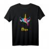 Elisa Einhorn Namen Geschenk T-Shirt - Personalisierte Kleidung für Frauen, klassisch geschnitten mit doppeltem Saum