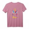 Elisa Einhorn Namen Geschenk T-Shirt - Personalisierte Kleidung für Frauen, klassisch geschnitten mit doppeltem Saum
