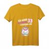 Damen 33. Geburtstag Geschenk Einhorn Frau - Lustiges T-Shirt mit Quarantäne Spruch für 33-Jährige, Jahrgang 1988, ideal für Geburtstagsfeier & Party