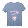 Damen 33. Geburtstag Geschenk Einhorn Frau - Lustiges T-Shirt mit Quarantäne Spruch für 33-Jährige, Jahrgang 1988, ideal für Geburtstagsfeier & Party