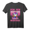 Einhorn Shirt Pew Pew Madafakas Damen & Herren Gaming T-Shirt – Lustiges Geschenk für Gamerinnen und Gamer, Geburtstag, Weihnachten