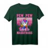 Einhorn Shirt Pew Pew Madafakas Damen & Herren Gaming T-Shirt – Lustiges Geschenk für Gamerinnen und Gamer, Geburtstag, Weihnachten