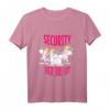 Security der Braut Einhorn T-Shirt für Junggesellinnenabschied & Polterabend - Niedliches Rosa Outfit für Braut und Mädels