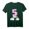 Kinder 5. Geburtstag Mädchen T-Shirt mit Einhorn und Katze - Perfekt für Geburtstagsfeier & Geschenk