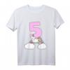 Kinder 5. Geburtstag Mädchen T-Shirt mit Einhorn und Katze - Perfekt für Geburtstagsfeier & Geschenk