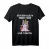 Ich Bin Klein Aber Fein Und Gemein Kampfzwerg Lustig Einhorn T-Shirt – Humorvolles Geschenk für Einhorn-Liebhaberinnen