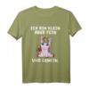Ich Bin Klein Aber Fein Und Gemein Kampfzwerg Lustig Einhorn T-Shirt – Humorvolles Geschenk für Einhorn-Liebhaberinnen
