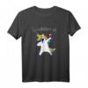 Einhorn Dab Saufen - Es eskaliert eh Frauen JGA Spruch T-Shirt für Party, Festival & Junggesellenabschied