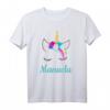 Buntes Einhorn T-Shirt für Mädchen und Damen - Perfekt für Manuela, Geburtstagsfeier & Einhorn-Liebhaberinnen