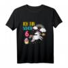 Kinder 6. Geburtstag Mädchen - Buntes Regenbogen Einhorn T-Shirt für Geburtstagsfeiern & Einhorn Motto Parties