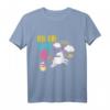 Kinder 6. Geburtstag Mädchen - Buntes Regenbogen Einhorn T-Shirt für Geburtstagsfeiern & Einhorn Motto Parties