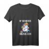 Lustiges Einhorn T-Shirt für Frauen - Rebellischer Spruch mit V-Ausschnitt, Perfekt als Geschenk zu Geburtstag & Weihnachten