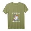 Lustiges Einhorn T-Shirt für Frauen - Rebellischer Spruch mit V-Ausschnitt, Perfekt als Geschenk zu Geburtstag & Weihnachten