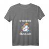 Lustiges Einhorn T-Shirt für Frauen - Rebellischer Spruch mit V-Ausschnitt, Perfekt als Geschenk zu Geburtstag & Weihnachten