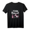 Team Braut JGA Junggesellenabschied Einhorn Hochzeit T-Shirt – Lustige Party Bekleidung für Trauzeugin, Blumencrew & Familie