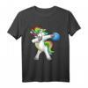 Sanftes Einhorn Bowling T-Shirt - Lustiges DAB Geschenk für Bowlingfans, Trainer & Freunde – Bunte Casual Kleidung für Männer, Frauen, Kinder & Senioren