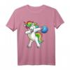 Sanftes Einhorn Bowling T-Shirt - Lustiges DAB Geschenk für Bowlingfans, Trainer & Freunde – Bunte Casual Kleidung für Männer, Frauen, Kinder & Senioren
