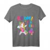 Lustiges Einhorn T-Shirt zum 4. Geburtstag für Mädchen – Tanzendes Motiv, Party-Outfit & Geschenkidee