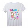 Lustiges Einhorn T-Shirt zum 4. Geburtstag für Mädchen – Tanzendes Motiv, Party-Outfit & Geschenkidee