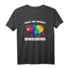 Lustiges Vintage Rhino Save the Mollige Einhorn T-Shirt – Bewusstseinsförderndes Geschenk für Tierliebhaber und Naturschützer