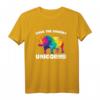 Lustiges Vintage Rhino Save the Mollige Einhorn T-Shirt – Bewusstseinsförderndes Geschenk für Tierliebhaber und Naturschützer