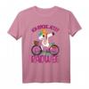 Fahrradprüfung Mädchen T-Shirt mit Einhorn – Lustiges Design für Grundschülerinnen, Ideal zur bestandenen Radfahrprüfung und Fahrradführerschein