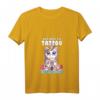 Damen Unicorn Tattoo T-Shirt mit V-Ausschnitt – Lustiges Tattoo Motiv, Geschenkidee für Tätowierte & Tattoo-Fans