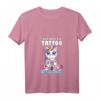 Damen Unicorn Tattoo T-Shirt mit V-Ausschnitt – Lustiges Tattoo Motiv, Geschenkidee für Tätowierte & Tattoo-Fans