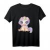 Einhorn lieb und nett Kinder Mädchen Damen Herren T-Shirt – Buntes Einhorn Design mit Spruch 'Ich liebe Einhörner' für Kinder und Erwachsene