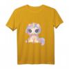 Einhorn lieb und nett Kinder Mädchen Damen Herren T-Shirt – Buntes Einhorn Design mit Spruch 'Ich liebe Einhörner' für Kinder und Erwachsene
