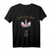 Kinder 5. Geburtstag Mädchen Einhorn Shirt - Trendiges Geburtstagsoutfit & Geschenkidee für Einhornliebhaber