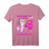 Kinder 4. Geburtstag Geschenk - Einhorn Meerjungfrau T-Shirt für Mädchen, Lustiges Geburtstagsshirt für Kinder, die Ponys und Feen lieben