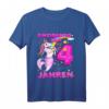 Kinder 4. Geburtstag Geschenk - Einhorn Meerjungfrau T-Shirt für Mädchen, Lustiges Geburtstagsshirt für Kinder, die Ponys und Feen lieben